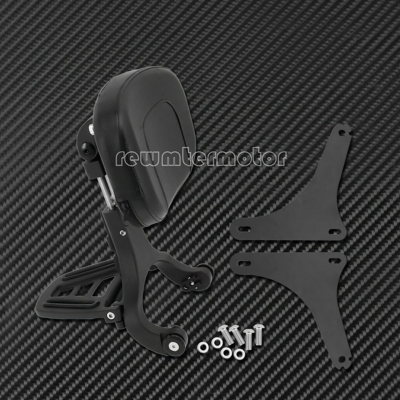 ya 6 8.24 baidi Multi-Purpose Driver & Passenger Backrest Fit for Harley Softail FLSTC 2000-2017
