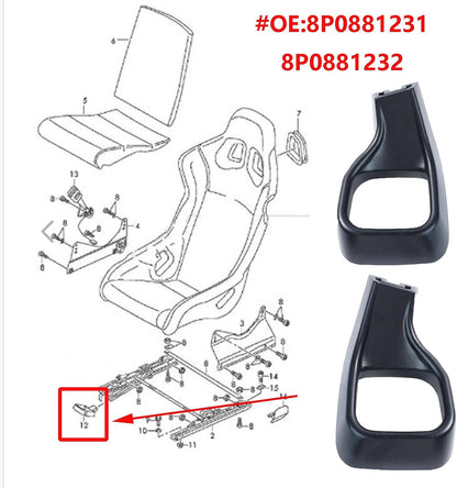 ya 4 8.8.2 for Audi A3 8P TT R8 for SEAT Adjustment Handle Lever Left Right 8P0881231 8P0881232