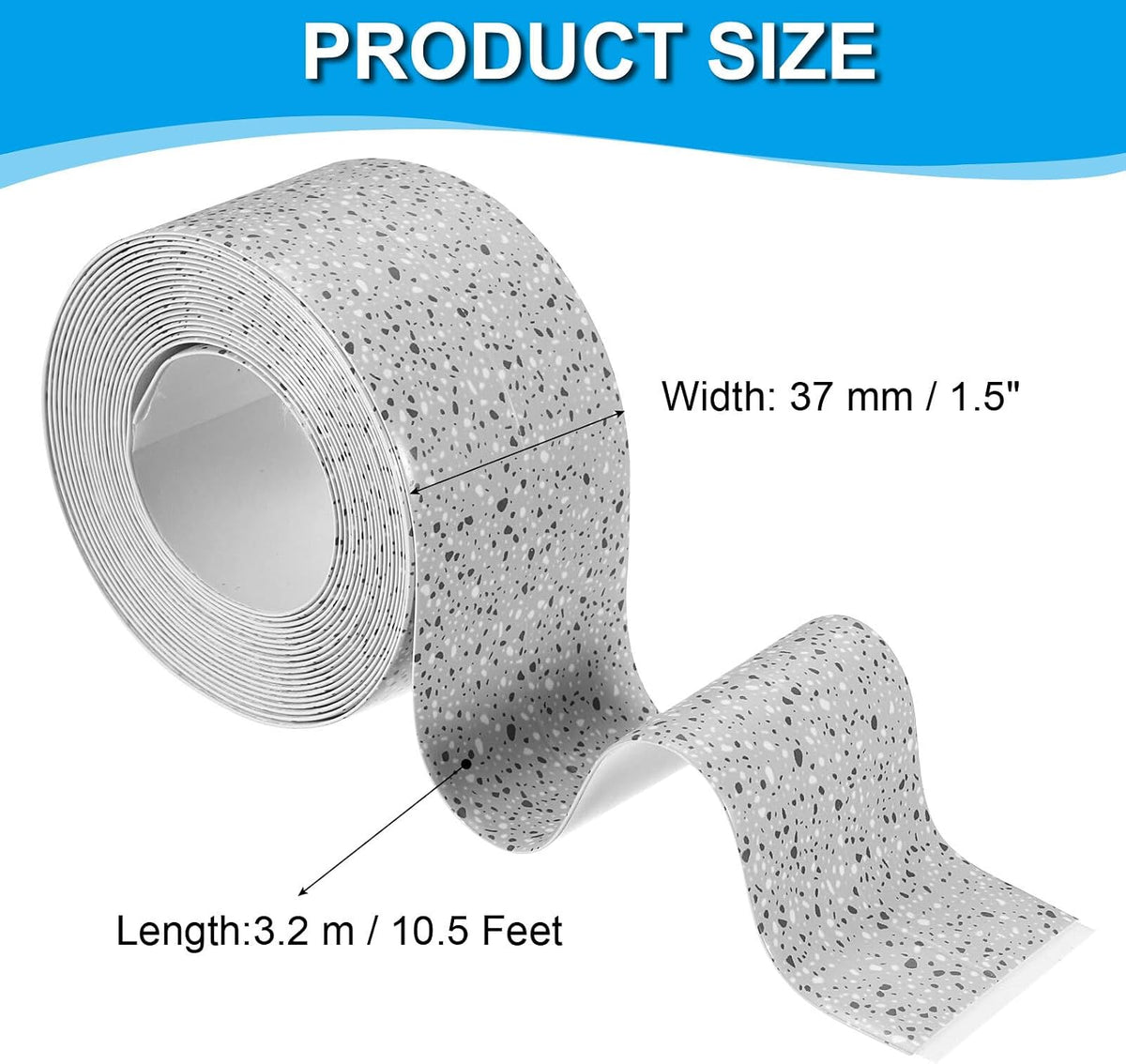 ya 14 9.20 baidi Caulk Tape 1.5 x 5 Ft, Self Adhesive Sealing Tape Waterproof Deep Grey-1