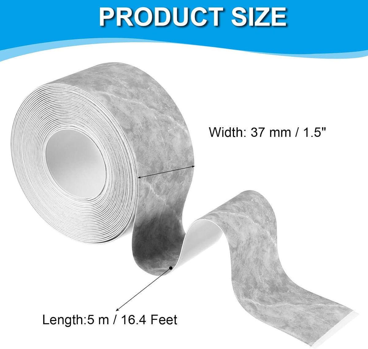 ya 14 9.20 baidi Caulk Tape 1.5 x 16 Ft, Self Adhesive Sealing Tape Waterproof Dark Grey-1