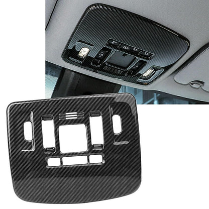 ya 6 8.14 Front Reading Light Lamp Cover Trim for Toyota for Camry 2018-2019 Carbon Fiber ABS