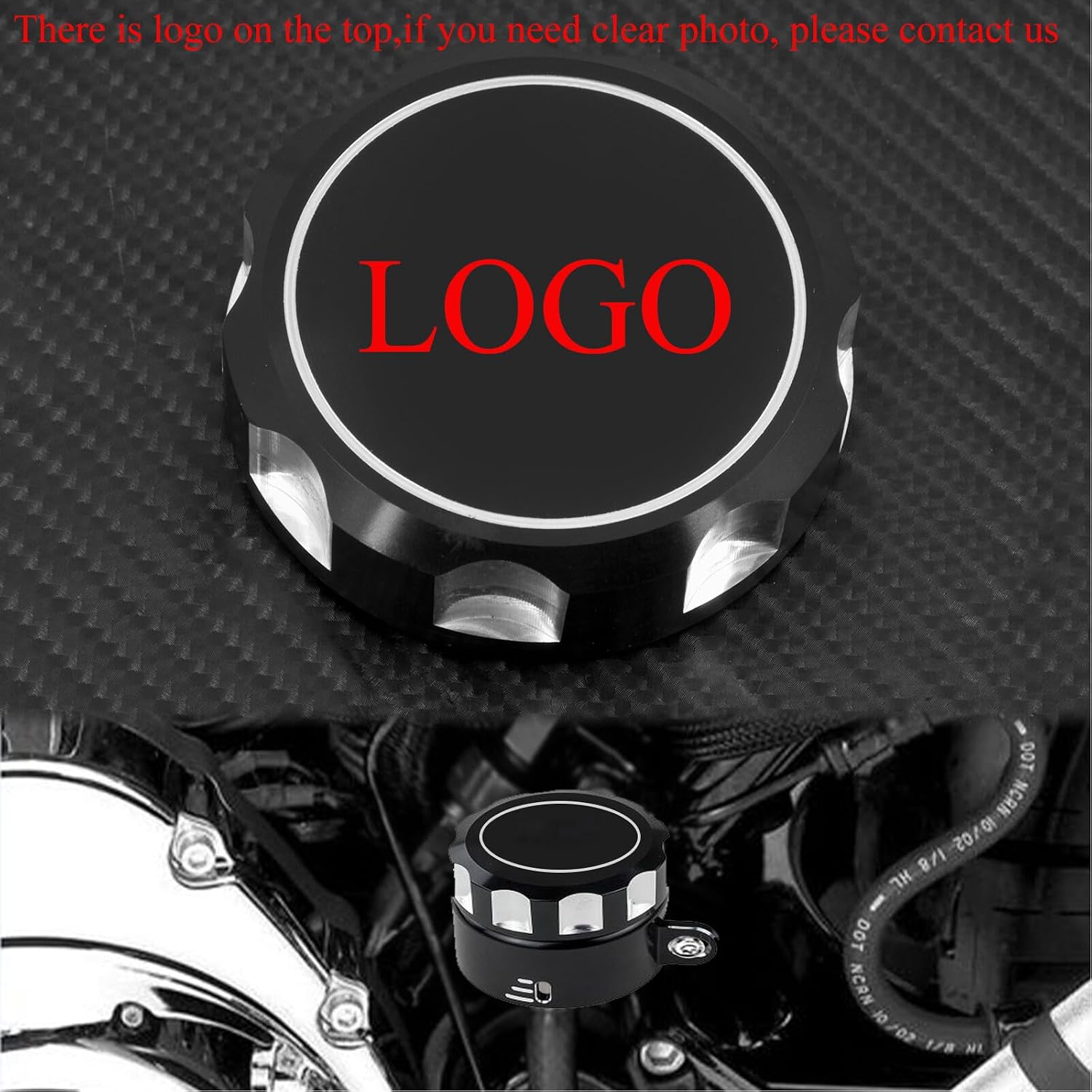 ya 7 8.24 baidi Rear Brake Reservoir Cover Fit for Harley Sportster XL883 1200 2004-2013 Custom