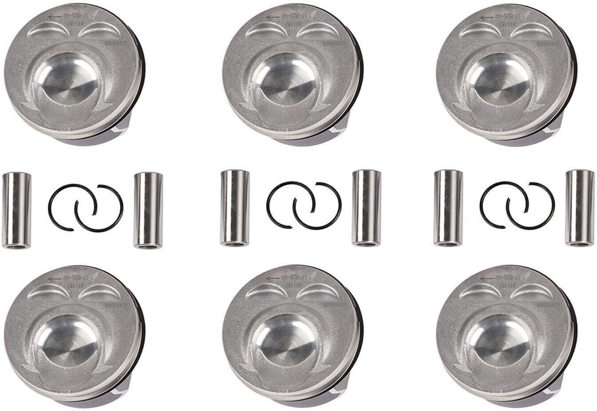 ya 4 8.14 6-piece piston ring set for Audi Q7 for VW for Passat Touareg CC VR6 3.6L engine 03H198151B