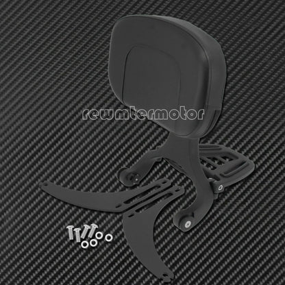 ya 6 8.24 baidi Multi-Purpose Black Driver & Passenger Backrest Fit for Harley Steet Bob 18-20