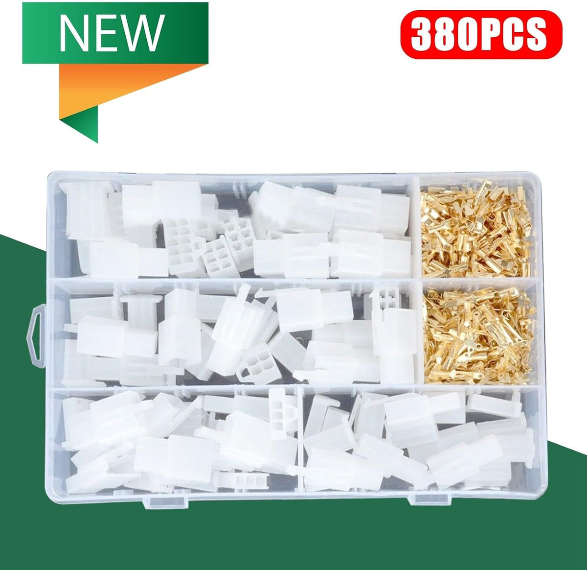 ya 9 10.24 380 Piece Motorcycle Wiring Loom Brass Bullet Connector Terminal Repair Kit