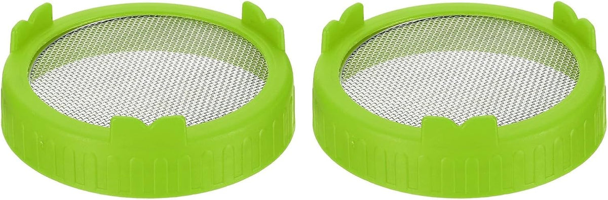 ya 14 9.20 baidi Sprouting Lids for Jar, 2 Pcs Steel Mesh Wide Mouth Cap Lids n-1