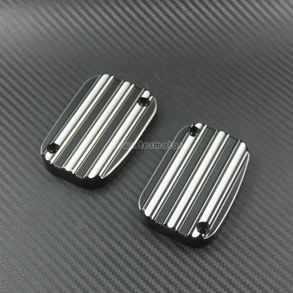 ya 6 8.14 One Pair Brake Master Front Cylinder Cover Fit for Harley FLHT FLTR CVO VRSCD