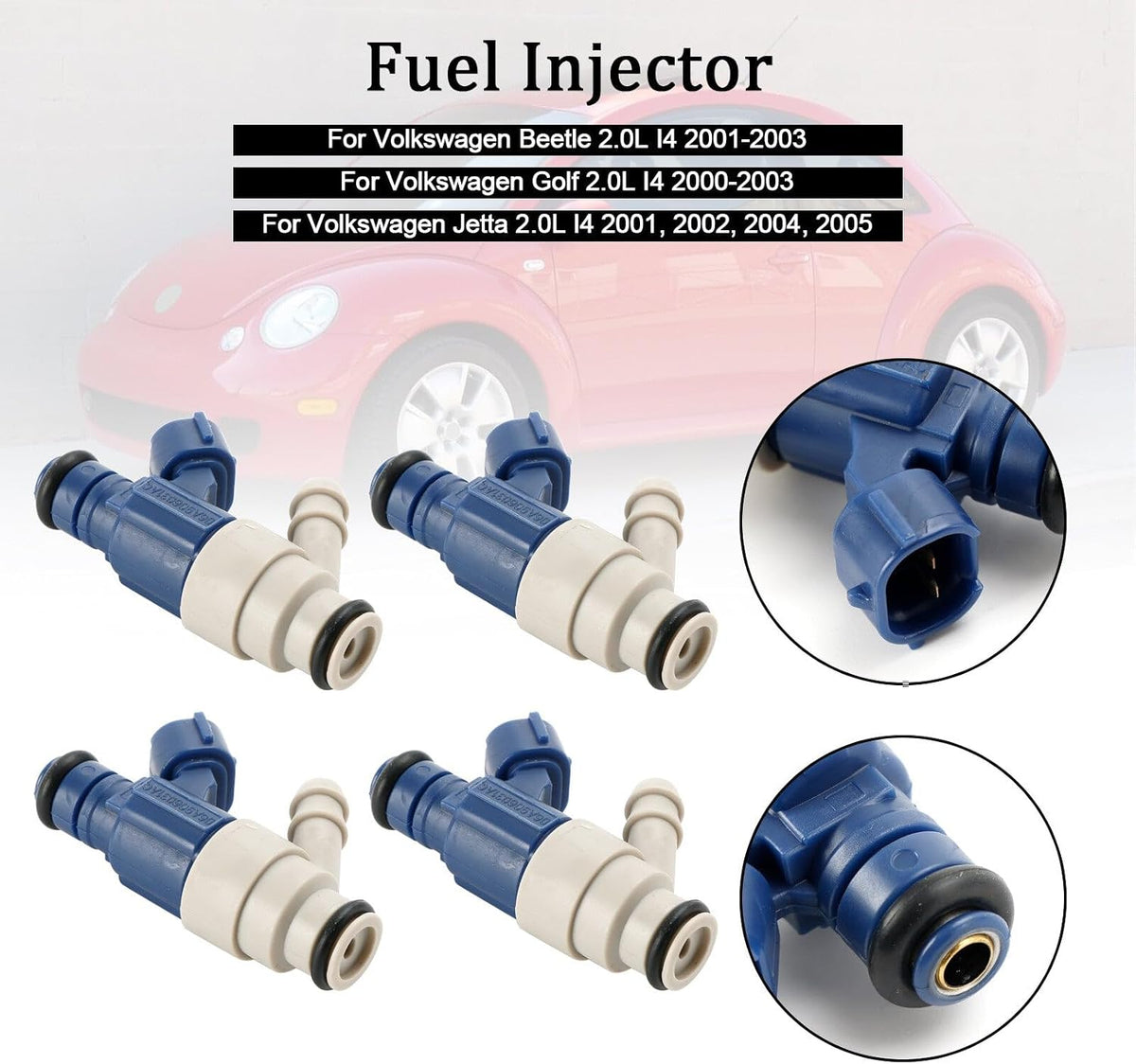 ya 14 9.20 zhengce 4PCS Fuel Injector 0280155995 for VW for Golf Beetle for Jetta 2.0L I4 200-1