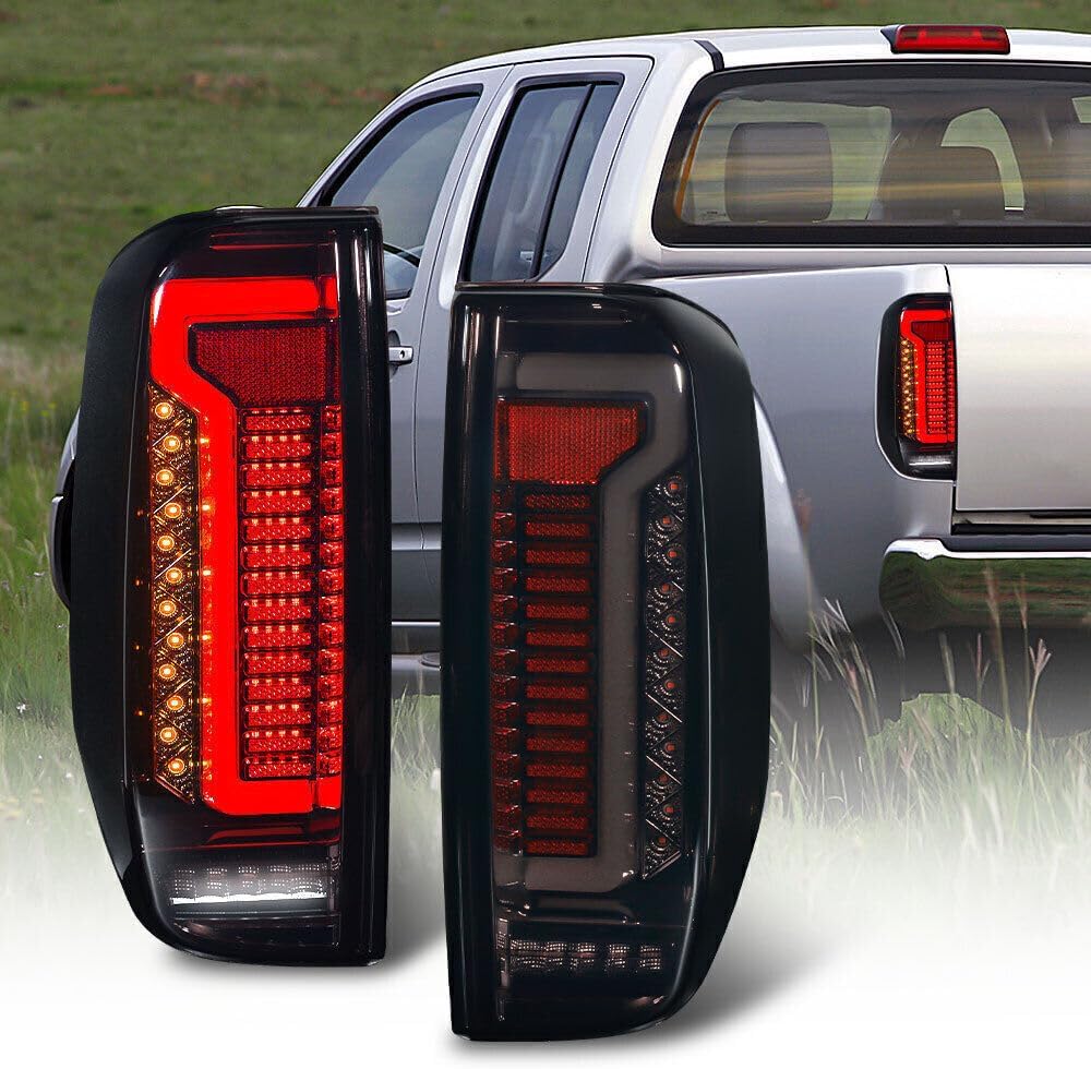 ya 4 8.14 1 Dual LED Tail Light Rear Light Smoke Fits 2005-2014 for Nissan Navara D40 Frontier 