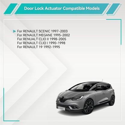 ya 11 9.14 baidiCentral Locking Motor Door Lock Actuator for Renault CLIO MK2 Campus 7702127213