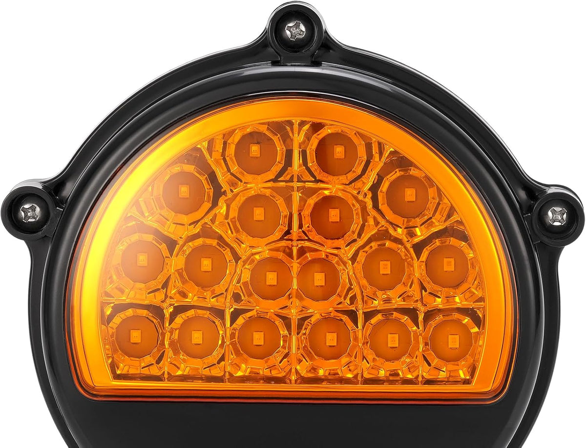 ya 11 9.14 baidiKUAFU 1Pc LED Front Turn Signal Light Yellow Lens For Humvee M35/M998 12422957