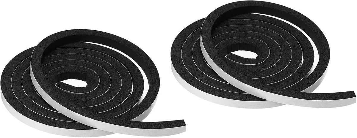 ya 26 10.21 baidi Weather Stripping for Doors, 2 Rolls 3/8 W x 3/8 T Foam Seal Tape(6.56 Ft)