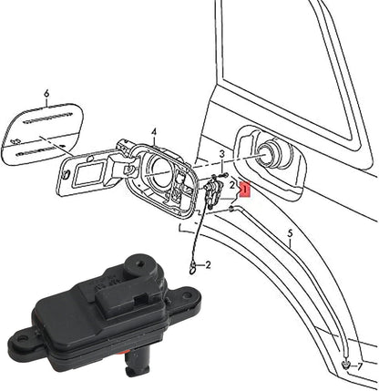 ya 11 9.14 zhengce 8V0862153A fuel cap for Audi A1 A3 A6/A7 actuator actuator tank flap