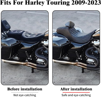 ya 5 8.24 baidi Driver Passenger for SEAT w/Backrest for Harley Touring Street Road Glide 2009-2023