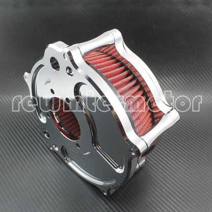 ya 5 8.10 Chrome Clear Air Filter Cleaner Intake Fit For Road Glide 00-07 Softail Dyna 15