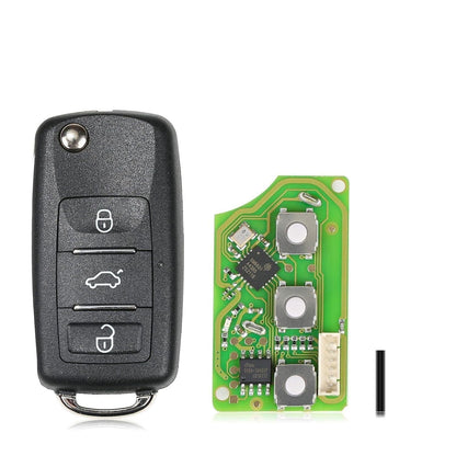 ya 3 8.24 baidi 5X XKB510EN Universal Wire Remote Key for V.W B5 Type Flip 3 Buttons
