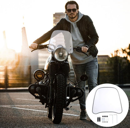 ya 2 8.15 Motorcycle Windshield Glass Clear Windscreen Protector 41 x 32 x 37 cm