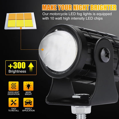 ya 13 9.15 baidi 1/2xLED Work Light Bar Spot Pod Off Road Driving Auxiliary Fog Lamp Yellow White