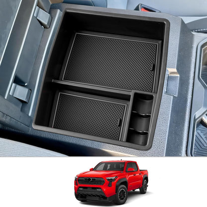 ya 8 8.24 baidi For 2024 for Toyota Tacoma Pickup Center Console Armrest Storage Tray Organizer Box