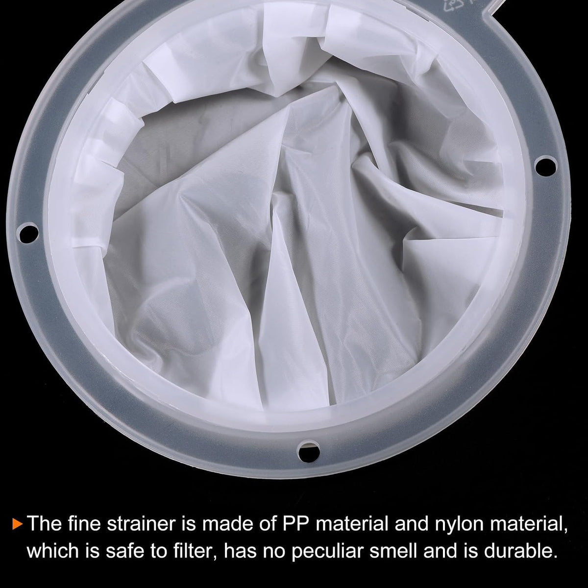 ya 14 9.20 baidi 6.1 O.D. 400 Mesh Food Filter Strainer Fine Mesh Filters Strainers White-1