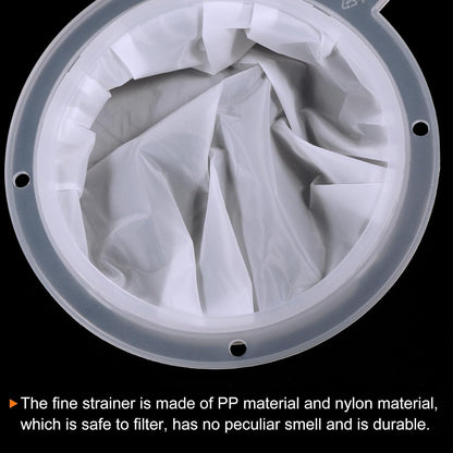 ya 14 9.20 baidi 6.1 O.D. 400 Mesh Food Filter Strainer Fine Mesh Filters Strainers White-1