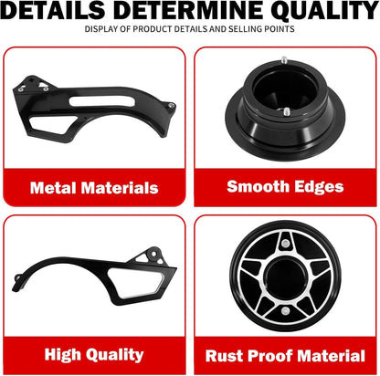 ya 5 8.24 baidi Black Side Sprocket Pulley Engine Cover for Harley Sportster S RH1250S 2021-2023