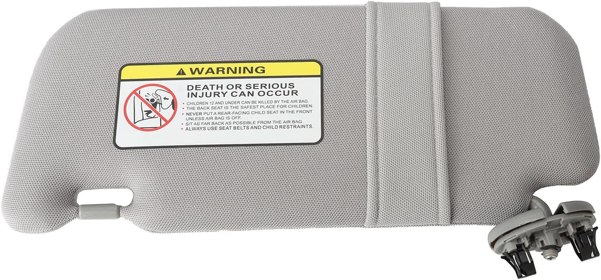 ya 11 9.14 baidifor Toyota for Corolla 2009-2013 Right Side Sun Visor Pair W/Mirror Gray