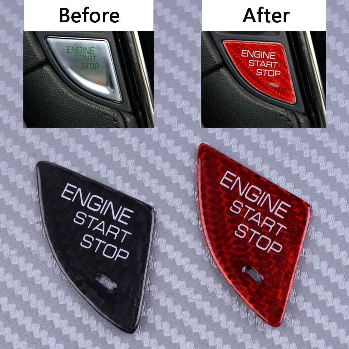 ya 8 8.24 baidi Engine Start Stop Button Switch Cover Trim Fits for Cadillac ATS 2013-2019 