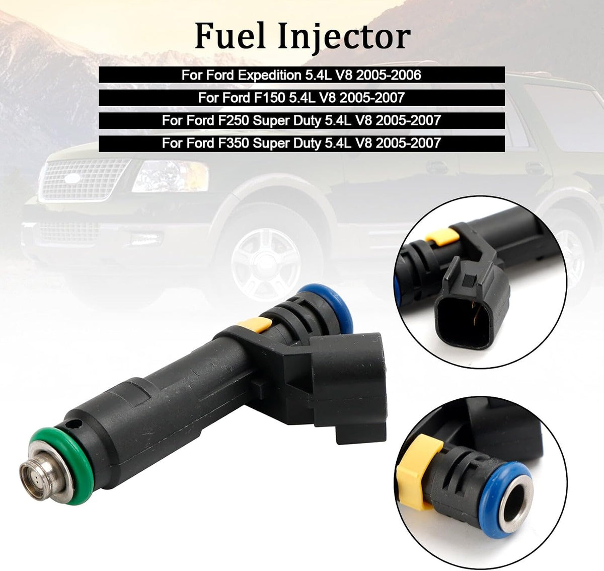 ya 14 9.20 zhengce 1PCS Fuel Injector for F150 F250 F350 Expedition Super Duty 2005-2007 5.4L-1