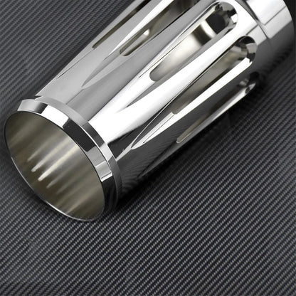 ya 28 10.13 zhengce CNC Chrome Fork Boot Slider Cover Fit for Harley Touring Glide FLHX 1984-20
