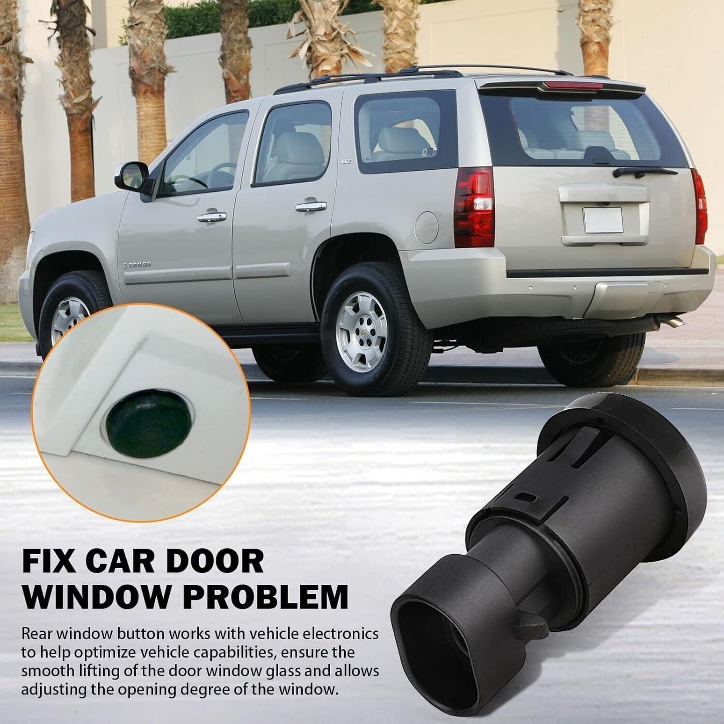 ya 5 8.10 Rear Liftgate Latch Window Release Switch Button for Chevrolet Suburban 1500 2500