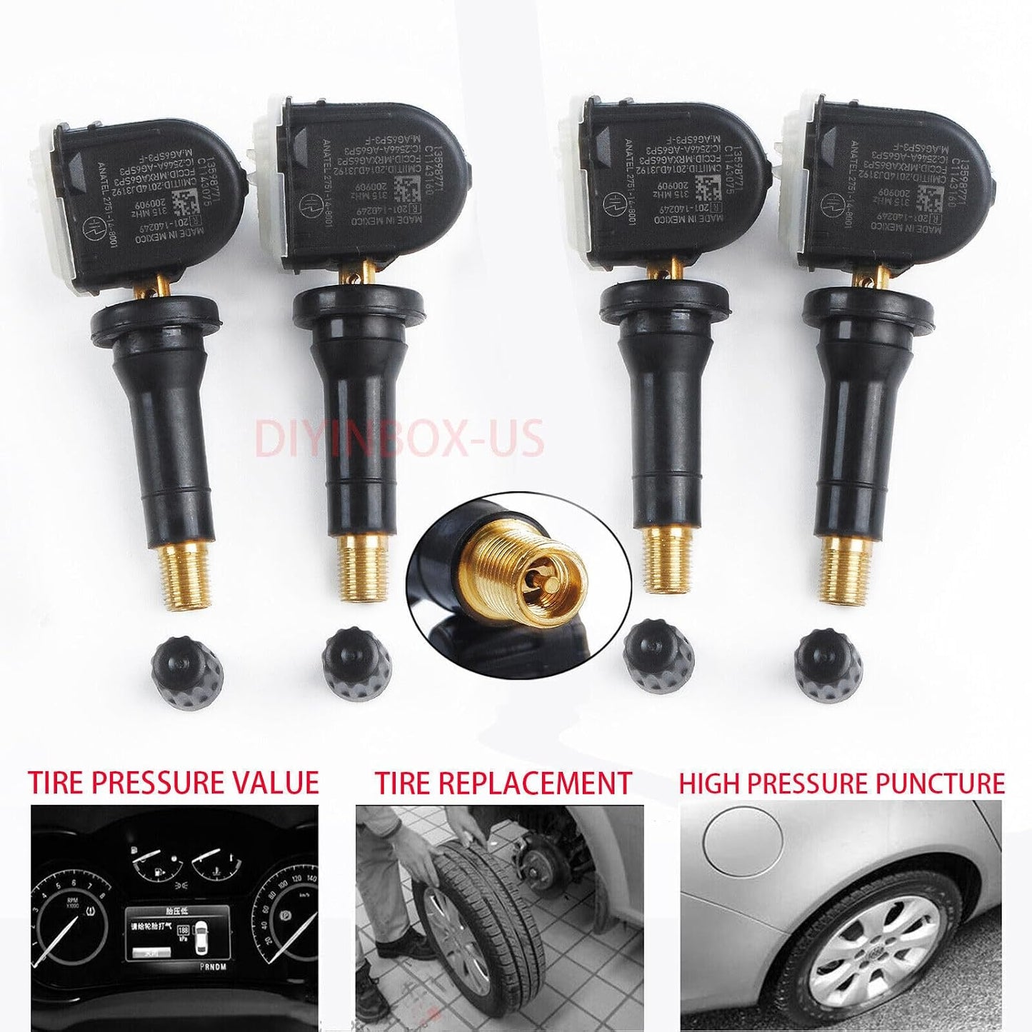 ya 3 8.24 baidi X4 for Universal ACDelco tire Pressure Monitoring Sensor TPMS 13516164 13598771 13598772