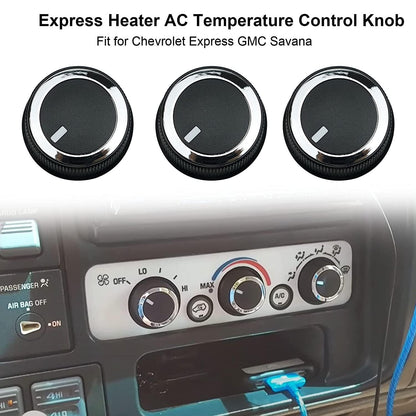 ya 9 10.24 3 Pack AC Temperature Control Knife for Chevrolet Express 2008-2021 Savana 84141127-