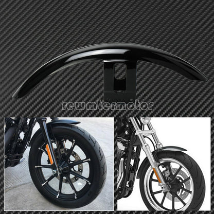 ya 28 10.13 zhengce Gloss Black Front Fender Mudguard Splash Cover Fit for Harley Sportster XL