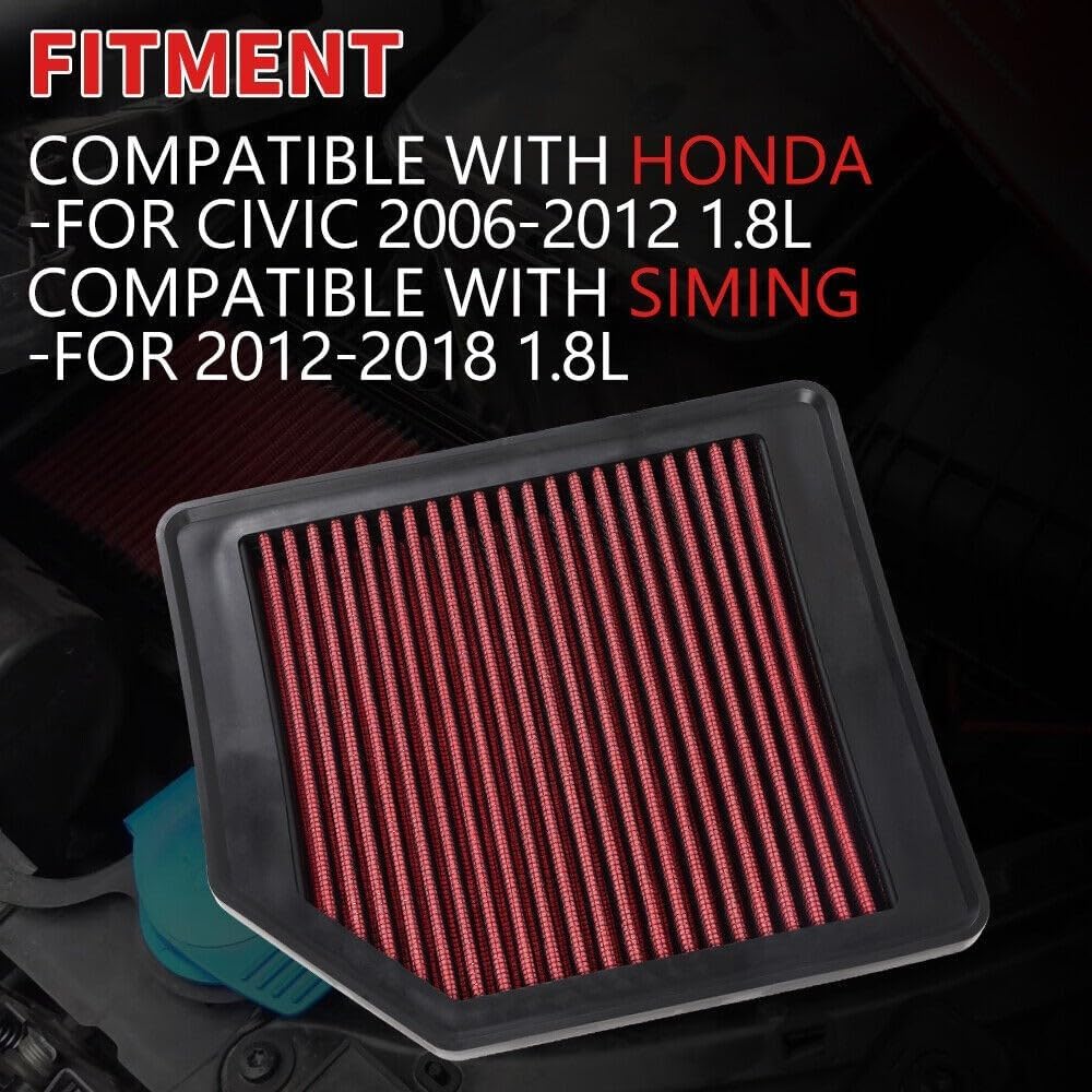 ya 13 9.15 baidi 33-2342 Drop In Replacement Engine Air Filter Fit for Honda for Civic 2006-2012 1.8L
