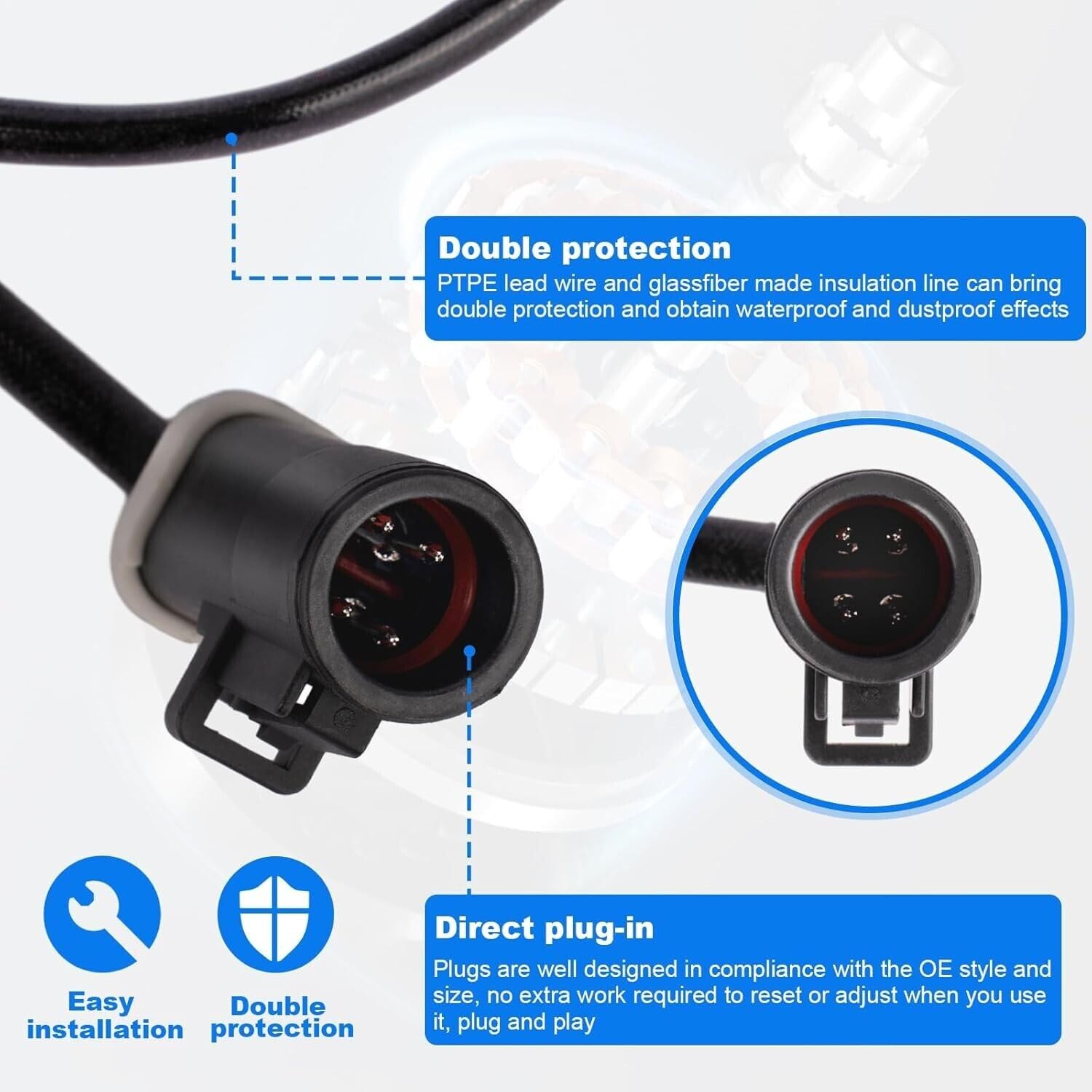 ya 6 8.24 baidi 2-Piece Set O2 Oxygen Sensor Front and Rear Downstream and Upstream for Ford for Mercury 