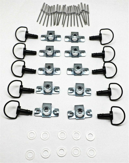 ya 13 9.15 zhengce 10 Set 1/4 Turn Fairing Race Fasteners Turn Quick Release D-Ring 17mm Acce
