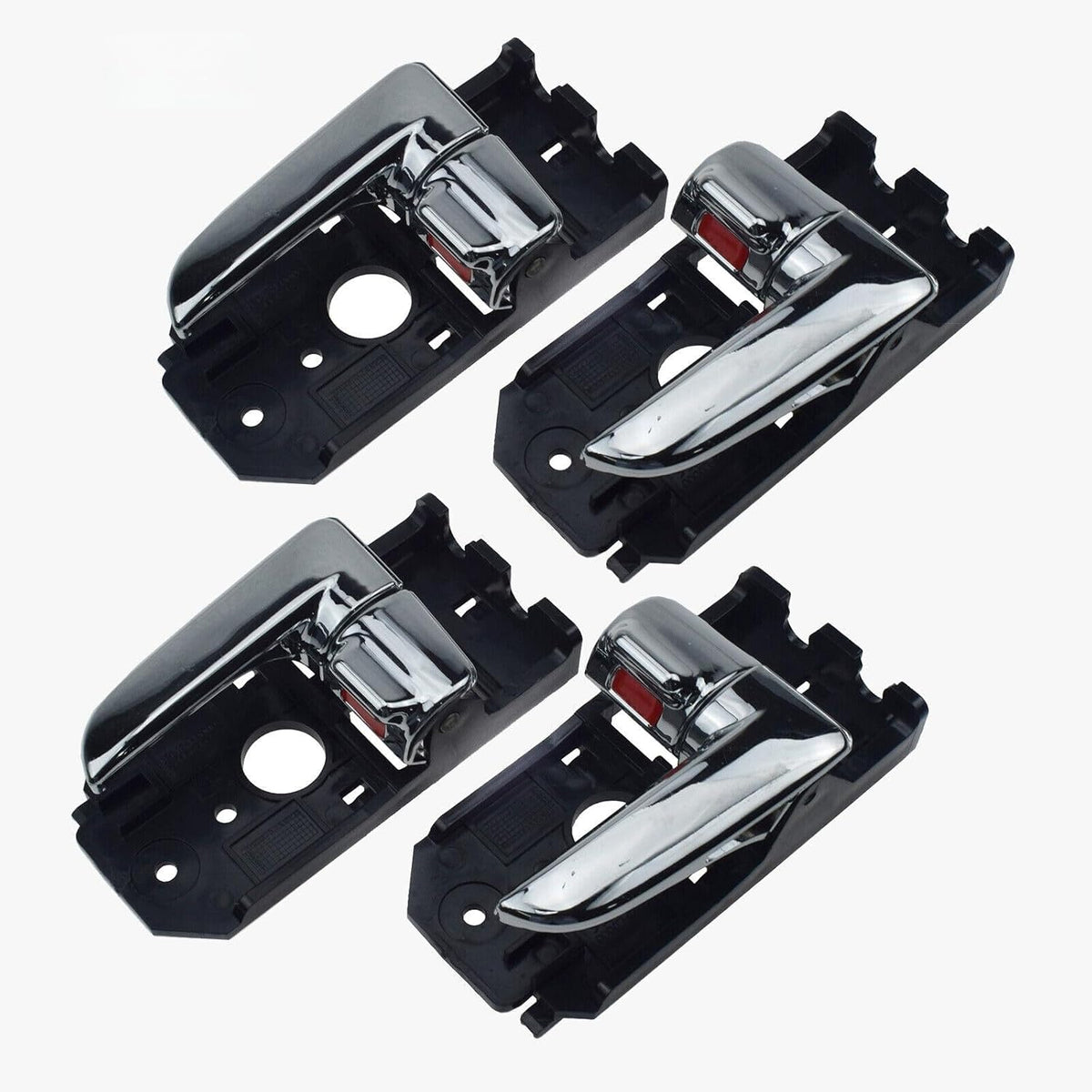 ya 4 8.8.2 4-Pack Front/Rear Inner Door Handles Left and Right for Kia Spectra 2004 2006 Chrome 