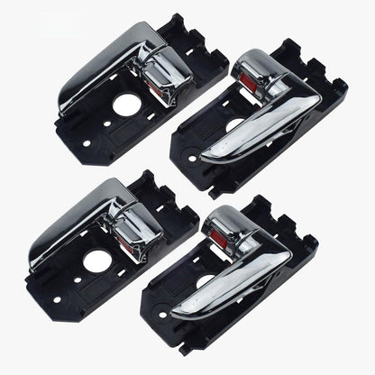 ya 4 8.8.2 4-Pack Front/Rear Inner Door Handles Left and Right for Kia Spectra 2004 2006 Chrome 