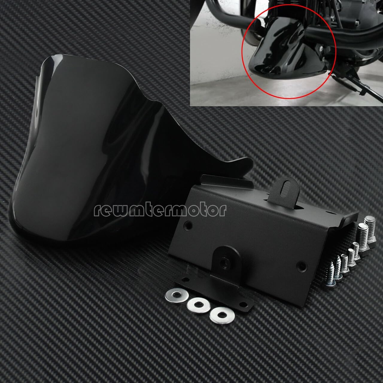 ya 7 8.24 baidi Fender Mudguard Spoiler Fits for Harley Sportster 1200 XL Iron 883 2004-2022