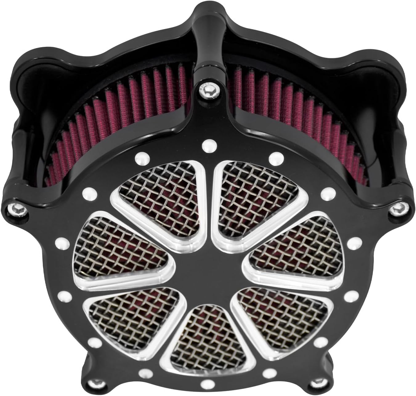 ya 8 8.24 baidi Black Air Cleaner Filter Red Intake for Harley Softail Breakout Fat Boy 00-2015
