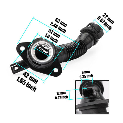ya 4 8.8 11127584128 Crankcase Ventilation Hose Valve Cover Suitable for BMW E82 E88 F10 F12