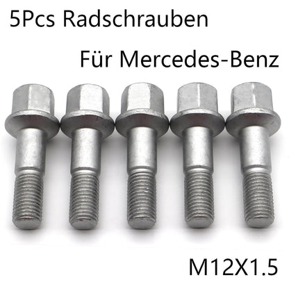 ya 10 9.16 baidi 5X Car Wheel Bolts Nuts Lugs M12X1.5 0009901007 for Mercedes-Benz S124 W168 W202