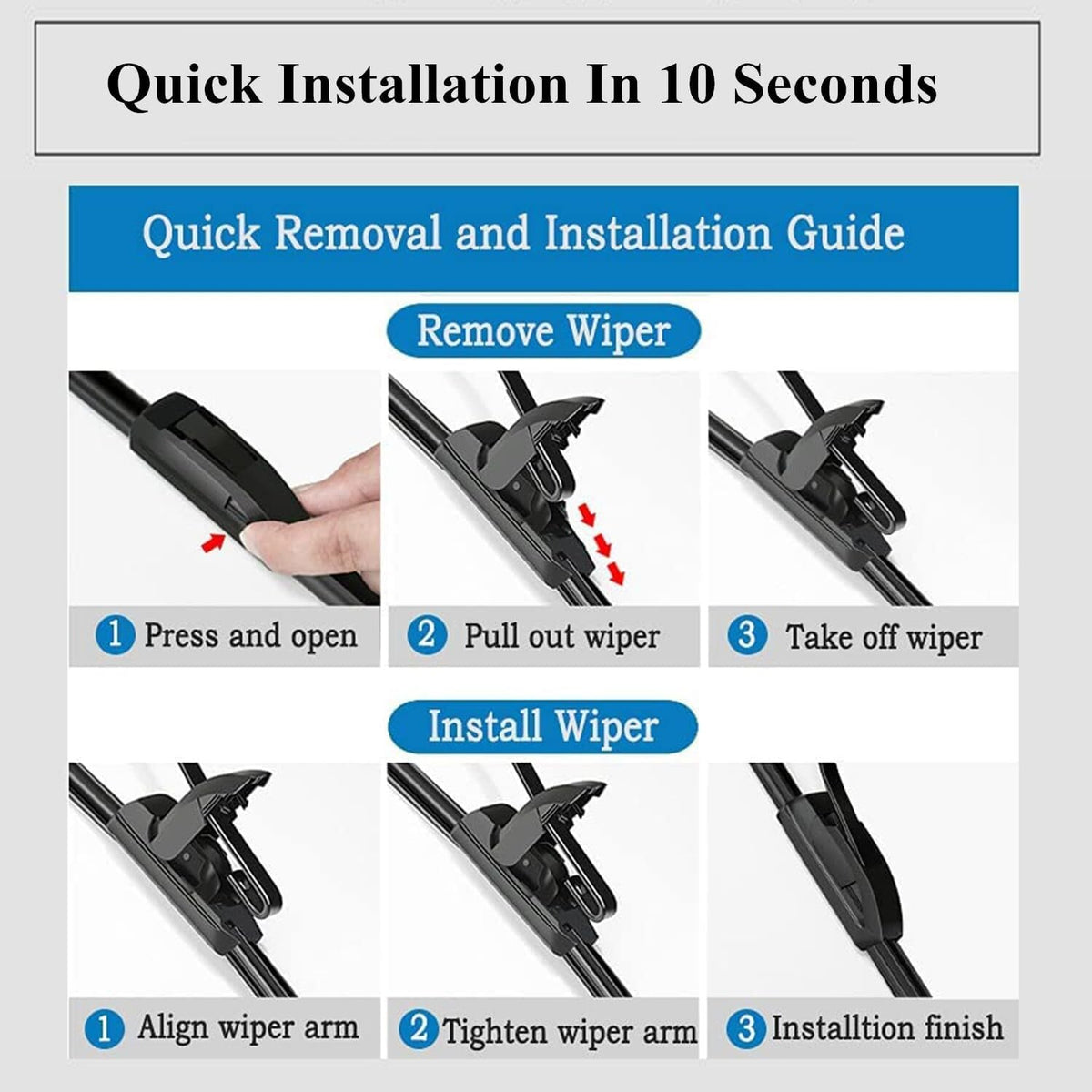 ya 6 8.14 Windshield Wiper Blades for Suzuki Jimny JB64W JB74 Front Windscreen Wiper 2PACK