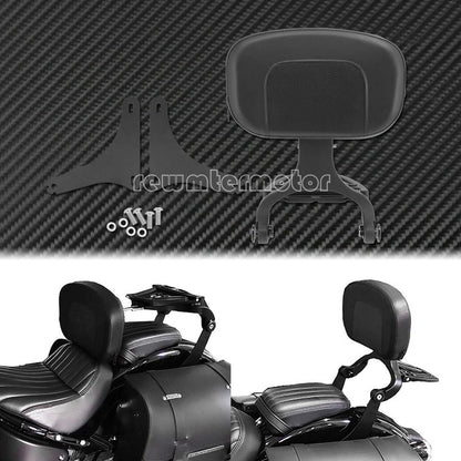 ya 6 8.24 baidi Multi-Purpose Driver & Passenger Backrest Fit for Harley Softail FLSTC 2000-2017