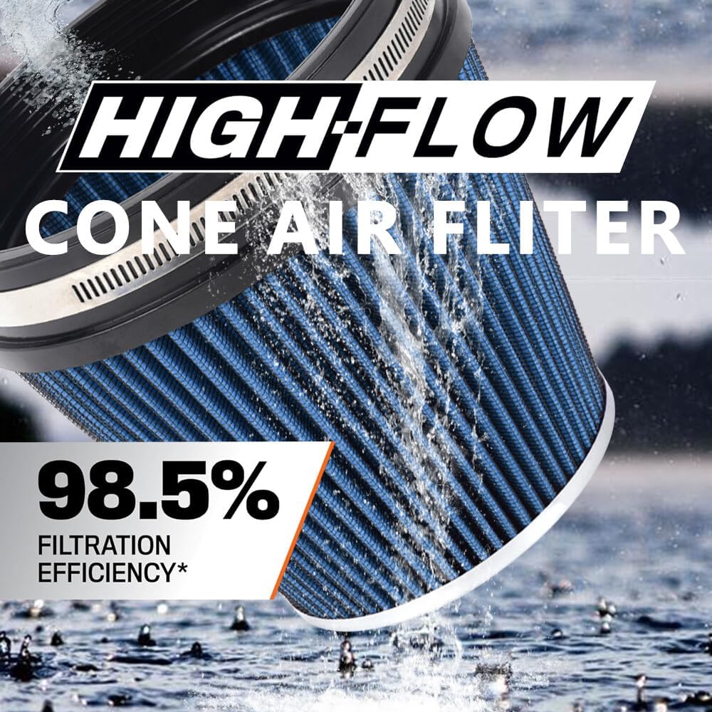 ya 13 9.15 baidi BLUE 6 152mm Inlet Air Filter Truck Air Intake Cone Replacement Dry 6 Tall