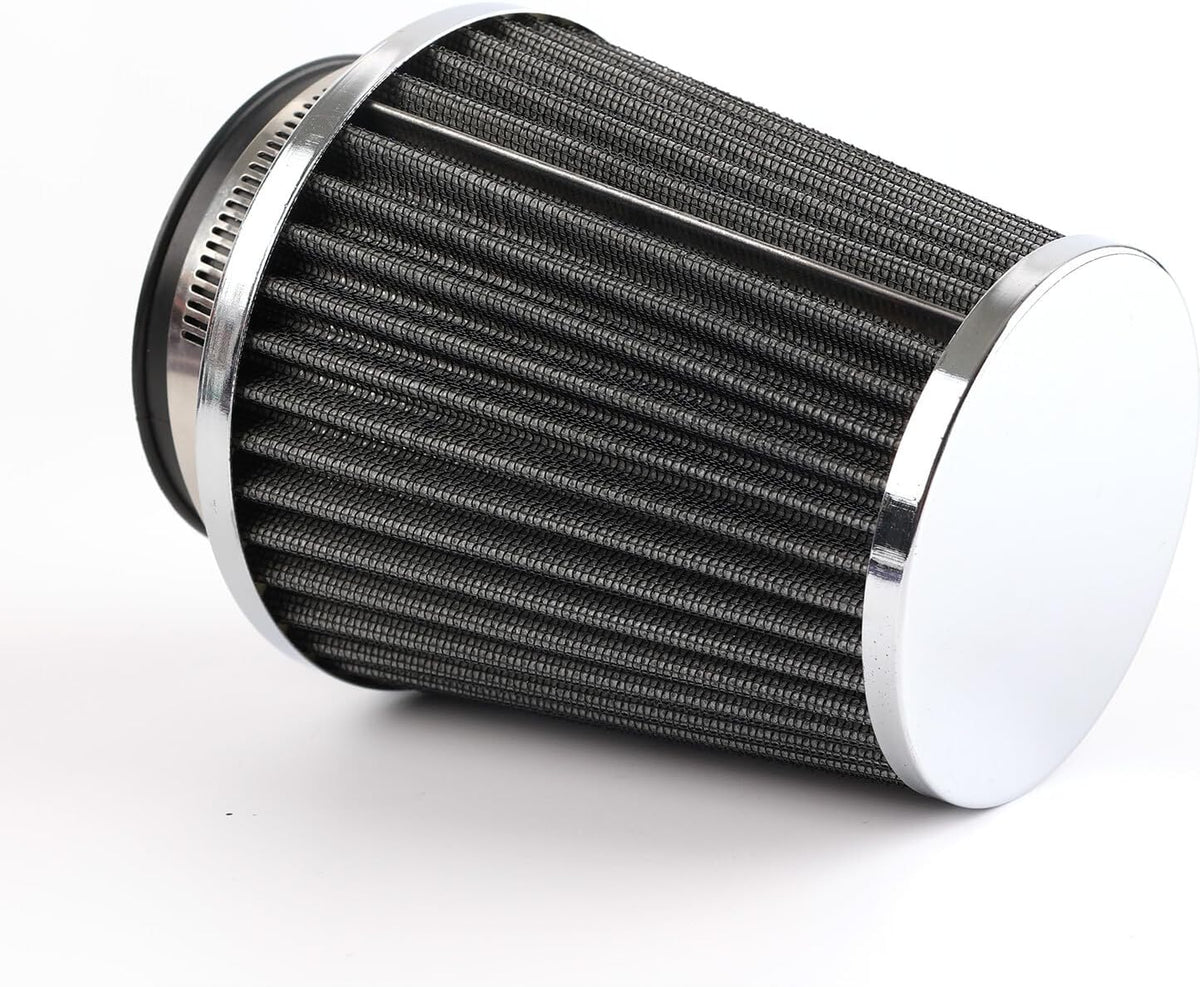 ya 23 10.7 baidi Silver 3 Universal Car Cold Air Intake Cone Pod Filter Tapered High Perfor for MAN ce