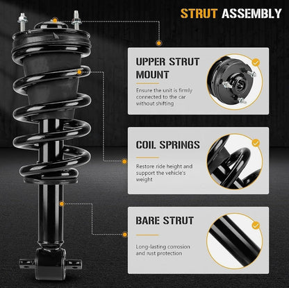 ya 10 9.16 baidi 1 Pair Front Loaded Quick shock Struts Magnetic Ride for 15-20 for Cadillac for Escalade