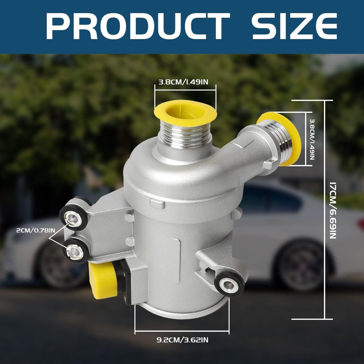 ya 10 9.16 baidi New Electric Water Pump for BMW 335i 535i 640i 740i X3 X4 X5 X6 11518625098