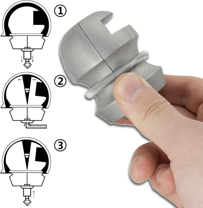 ya 4 8.8.2 Universal Hitchlock Insertable Trailer Hitch Coupling Lock Tow Ball Caravan Lock